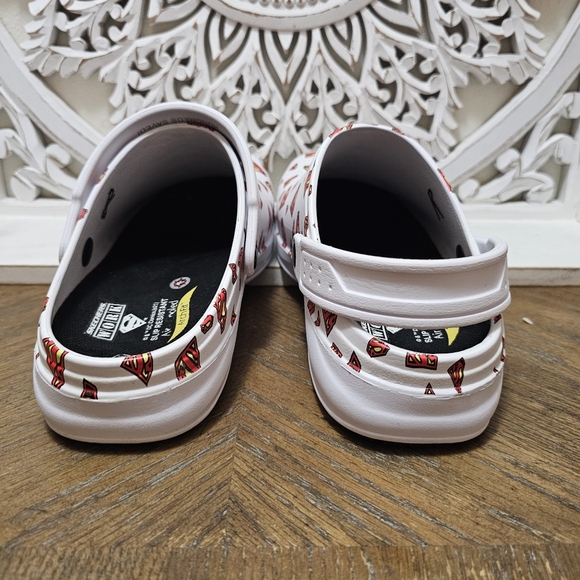 Sketchers work White and Red Superman Clogs (crocs) - Picture 5 of 9